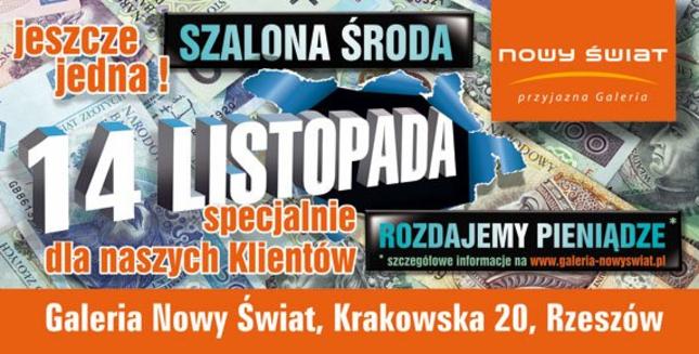 Szalona Środa - rabaty w Nowym Świecie