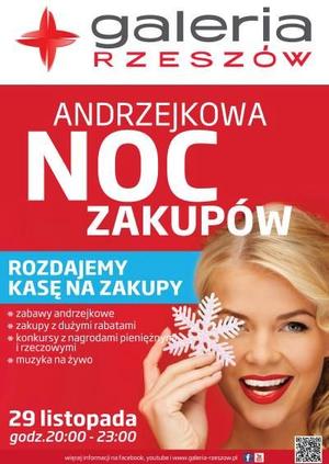 Andrzejkowa Noc Zakupów w Galerii Rzeszów