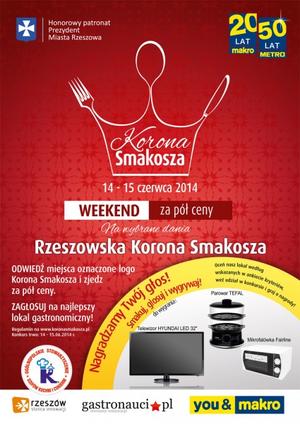 Korona Smakosza. Weekend za pół ceny w Rzeszowie 2014