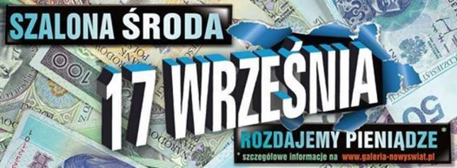 Szalona Środa w Galerii Nowy Świat – 17 września 2014