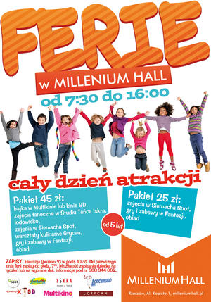 Ferie zimowe 2015 w Millenium Hall