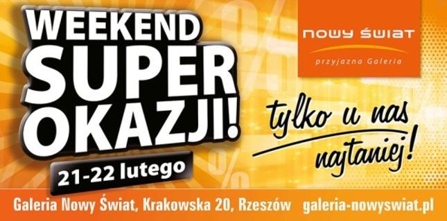 Weekend Super Okazji w galerii Nowy Świat – 21 lutego – 22 lutego 2015