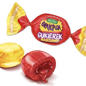 Cukierki Nadziane marki Oranżada Hellena
